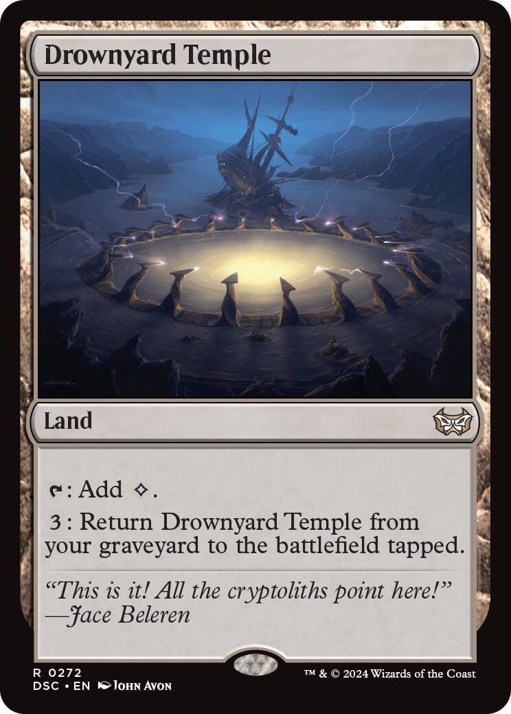 Drownyard Temple [Duskmourn: House of Horror Commander] MTG Single Magic: The Gathering  | Multizone: Comics And Games