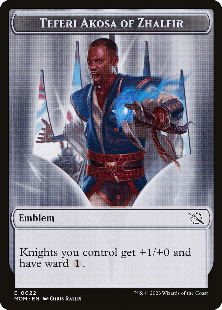 Treasure (20) // Teferi Akosa of Zhalfir Emblem Double-Sided Token [March of the Machine Tokens] MTG Single Magic: The Gathering  | Multizone: Comics And Games
