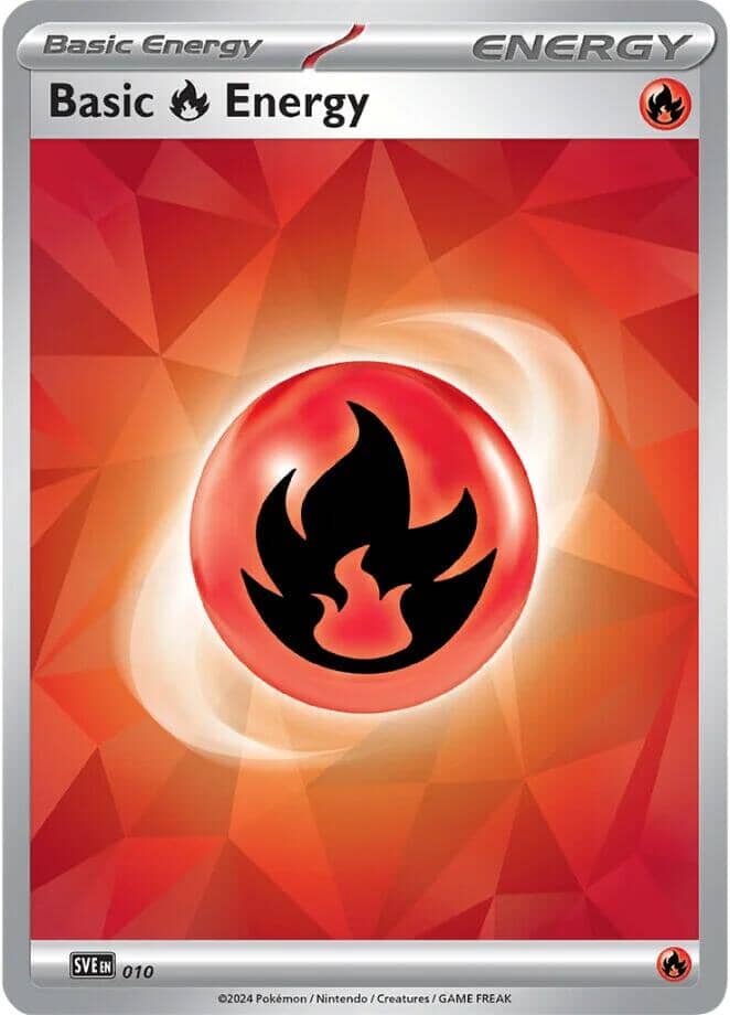 Basic Fire Energy (010)(Holo) [Scarlet & Violet: Stellar Crown] Pokemon Single Pokémon  | Multizone: Comics And Games