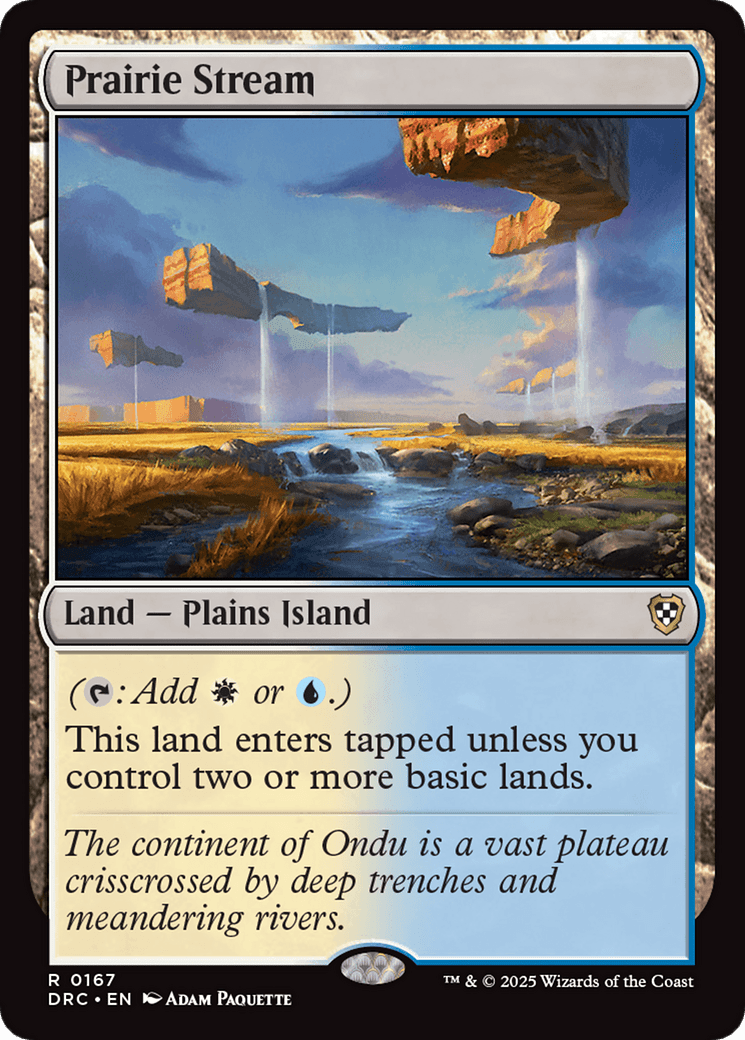 Prairie Stream [Aetherdrift Commander] MTG Single Magic: The Gathering  | Multizone: Comics And Games