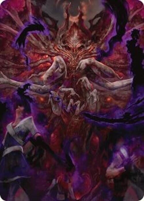 Damnation Art Card [Duskmourn: House of Horror Art Series] MTG Single Magic: The Gathering  | Multizone: Comics And Games