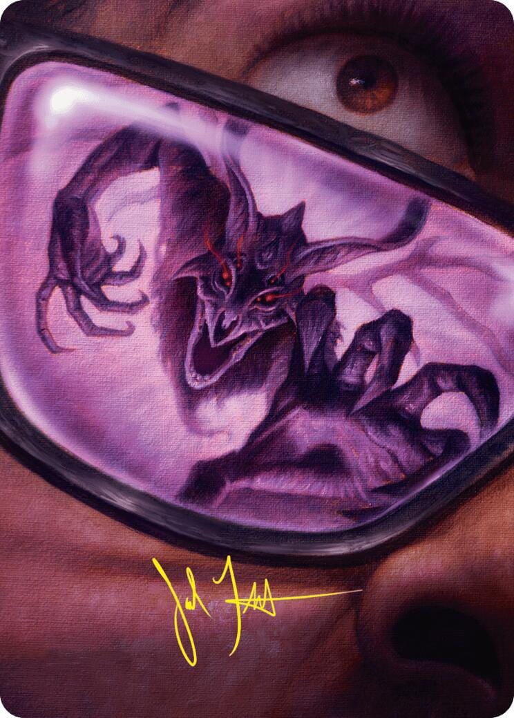 Doomsday Excruciator Art Card (Gold-Stamped Signature) [Duskmourn: House of Horror Art Series] MTG Single Magic: The Gathering  | Multizone: Comics And Games