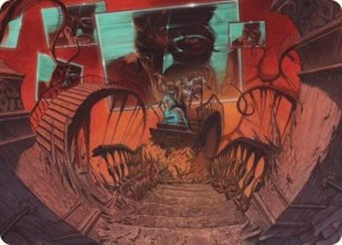 Let's Play a Game Art Card [Duskmourn: House of Horror Art Series] MTG Single Magic: The Gathering  | Multizone: Comics And Games