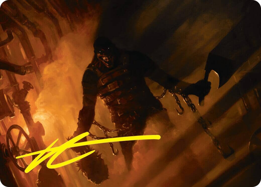 Boilerbilges Ripper Art Card (Gold-Stamped Signature) [Duskmourn: House of Horror Art Series] MTG Single Magic: The Gathering  | Multizone: Comics And Games