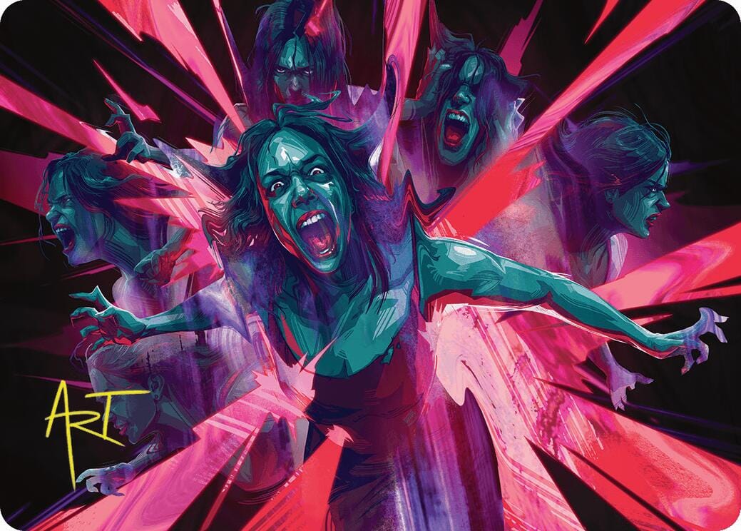 Waltz of Rage Art Card (Gold-Stamped Signature) [Duskmourn: House of Horror Art Series] MTG Single Magic: The Gathering  | Multizone: Comics And Games