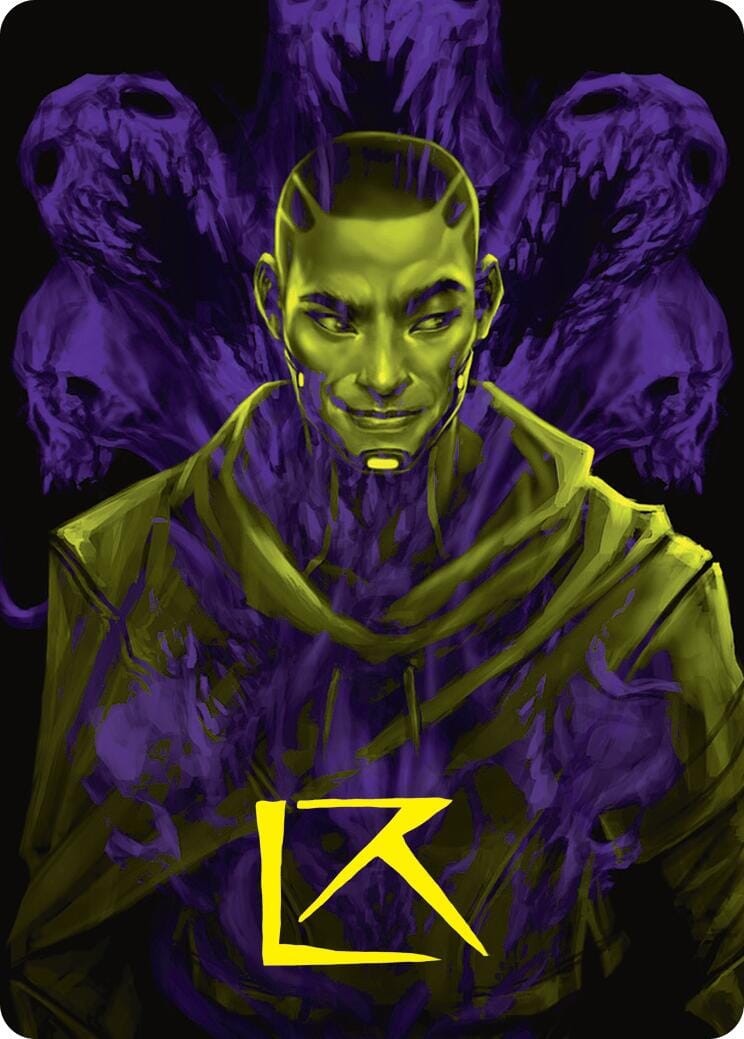 Kaito, Bane of Nightmares Art Card (Gold-Stamped Signature) [Duskmourn: House of Horror Art Series] MTG Single Magic: The Gathering  | Multizone: Comics And Games