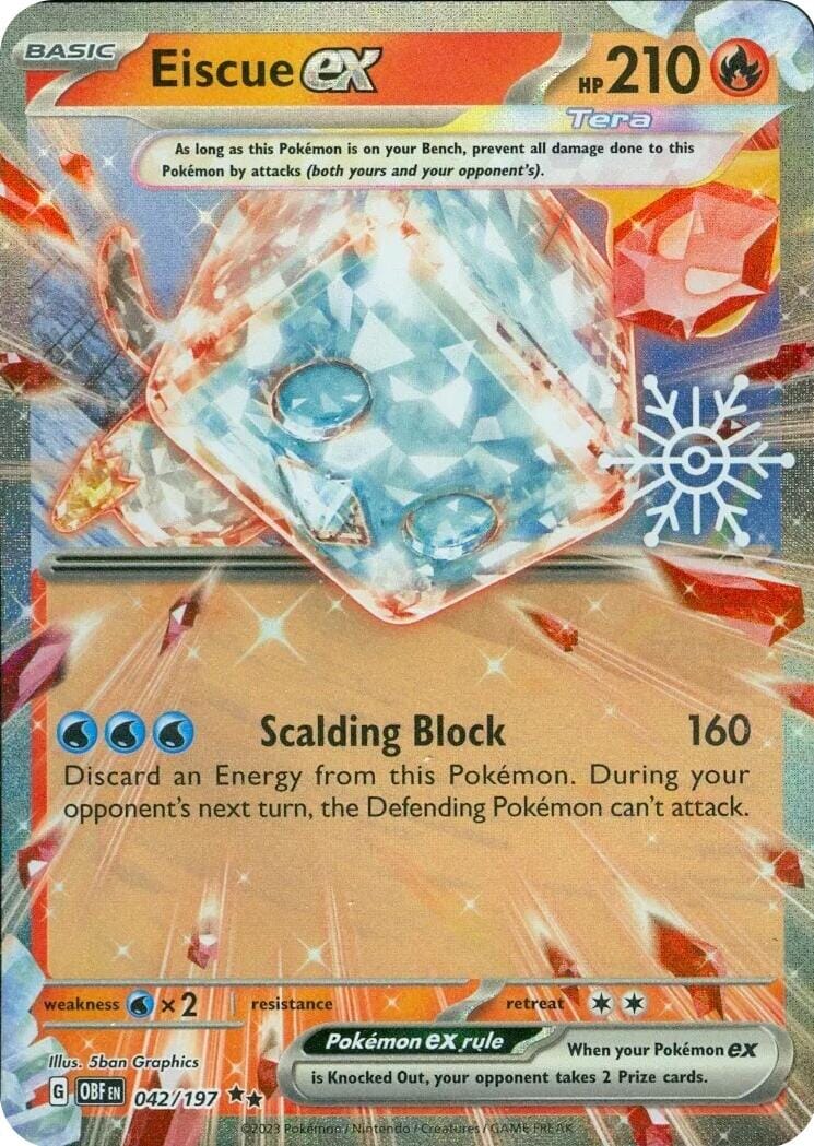 Eiscue ex (042/197) (Holiday Calendar) [Miscellaneous Cards] Pokemon Single Pokémon  | Multizone: Comics And Games