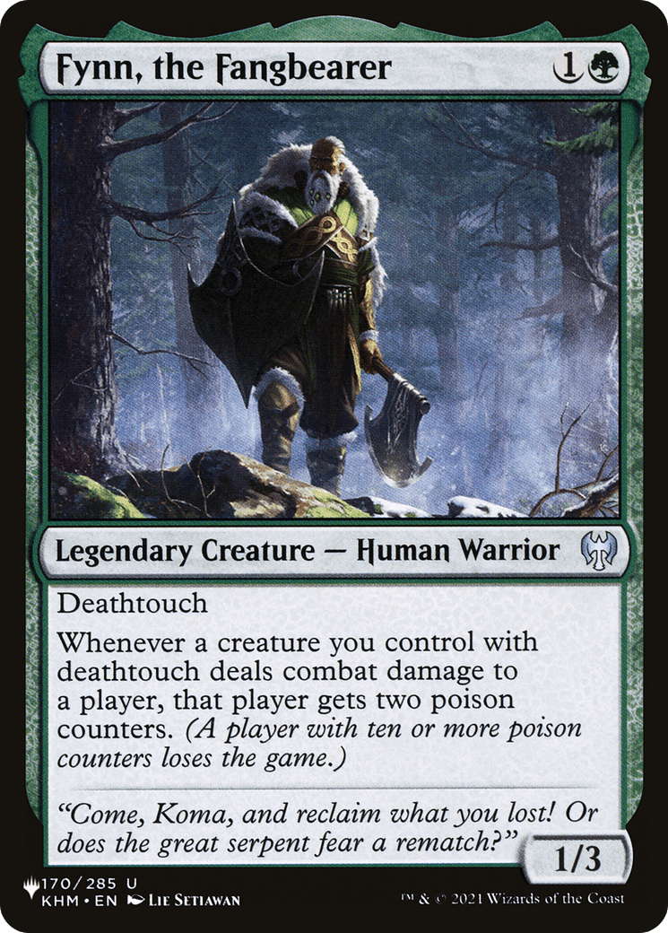 Fynn, the Fangbearer [The List] MTG Single Magic: The Gathering  | Multizone: Comics And Games