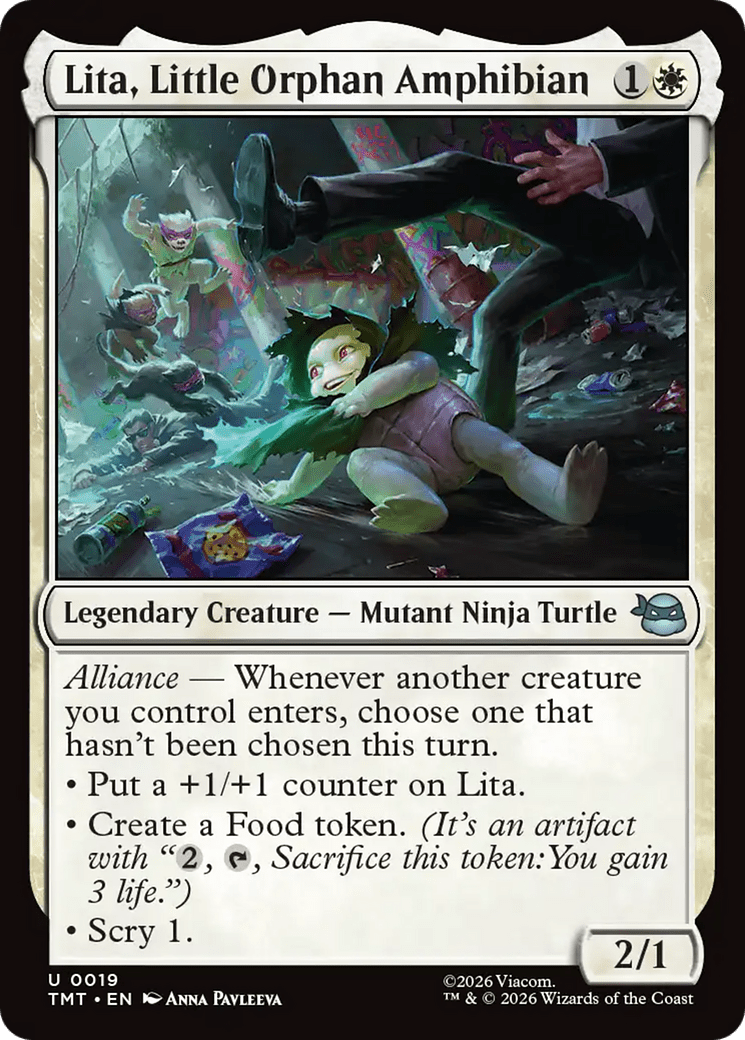 Lita, Little Orphan Amphibian [Teenage Mutant Ninja Turtles] MTG Single Magic: The Gathering  | Multizone: Comics And Games