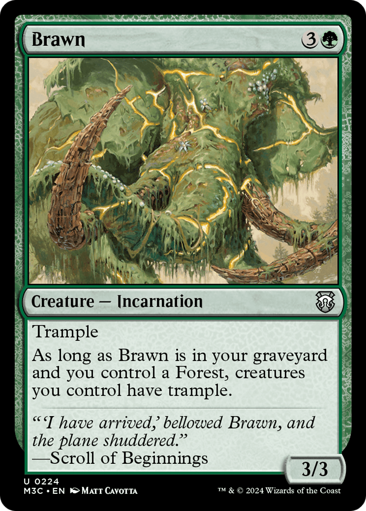Brawn [Modern Horizons 3 Commander] MTG Single Magic: The Gathering  | Multizone: Comics And Games