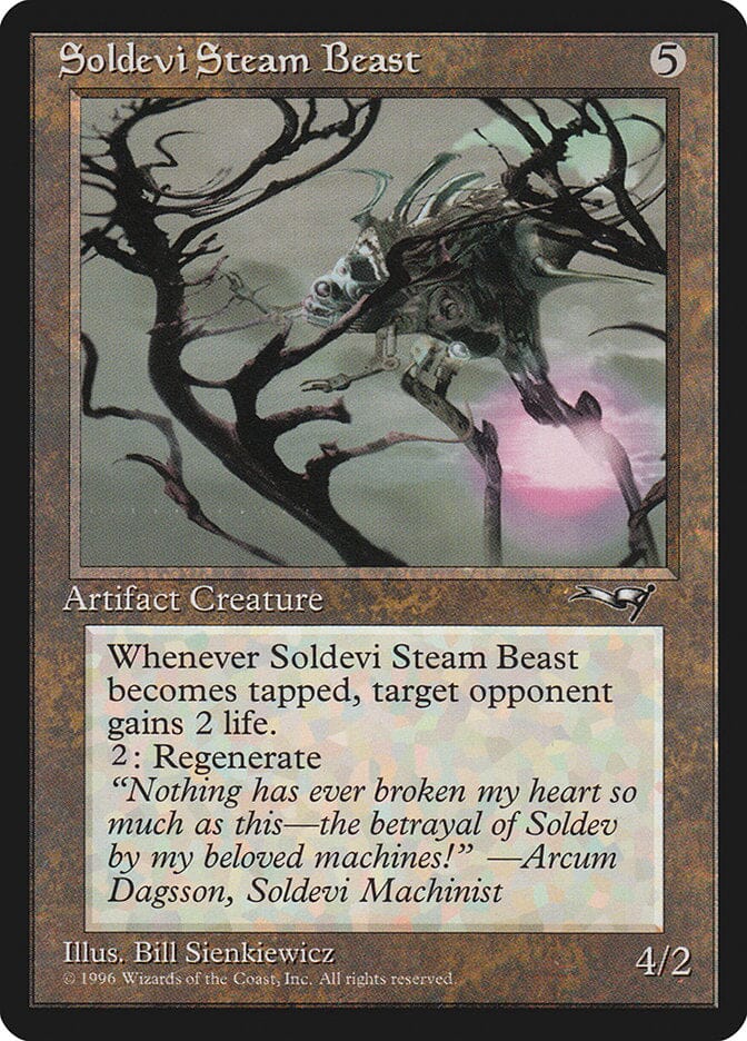 Soldevi Steam Beast (Purple Light Background) [Alliances] MTG Single Magic: The Gathering  | Multizone: Comics And Games