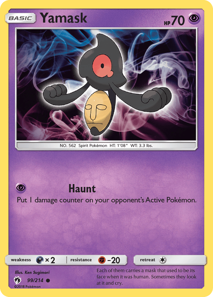 Yamask (99/214) [Sun & Moon: Lost Thunder] Pokemon Single Pokémon  | Multizone: Comics And Games