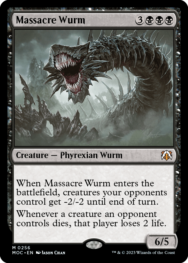 Massacre Wurm [March of the Machine Commander] MTG Single Magic: The Gathering  | Multizone: Comics And Games
