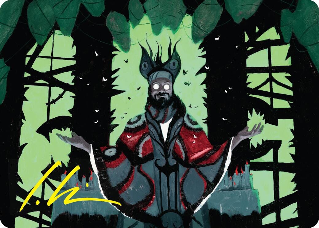 Victor, Valgavoth's Seneschal Art Card (23/54) (Gold-Stamped Signature) [Duskmourn: House of Horror Art Series] MTG Single Magic: The Gathering  | Multizone: Comics And Games