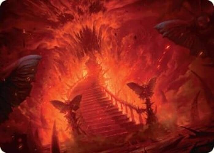 Mountain Art Card [Duskmourn: House of Horror Art Series] MTG Single Magic: The Gathering  | Multizone: Comics And Games