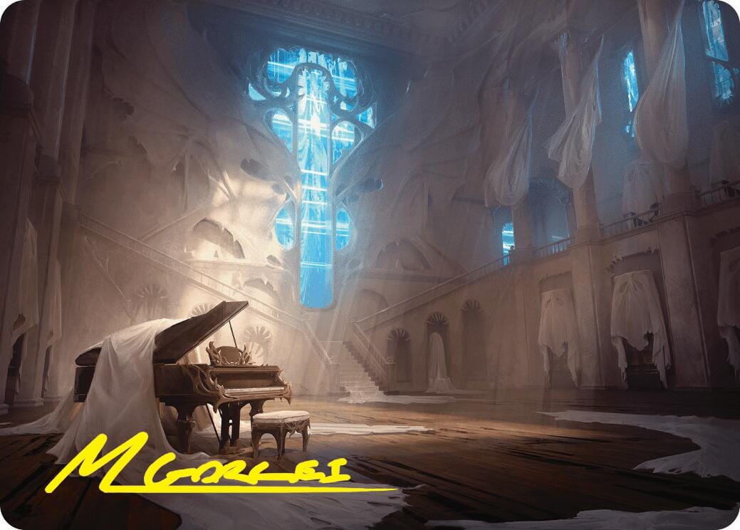 Plains Art Card (Gold-Stamped Signature) [Duskmourn: House of Horror Art Series] MTG Single Magic: The Gathering  | Multizone: Comics And Games