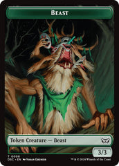 Beast // Scarecrow Double-Sided Token [Duskmourn: House of Horror Commander Tokens] MTG Single Magic: The Gathering  | Multizone: Comics And Games