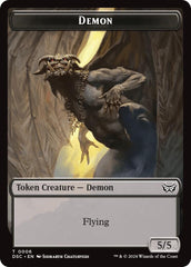 Demon // Bird Double-Sided Token [Duskmourn: House of Horror Commander Tokens] MTG Single Magic: The Gathering  | Multizone: Comics And Games