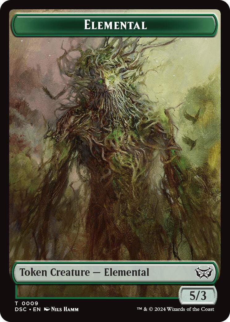 Elemental // Bird Double-Sided Token [Duskmourn: House of Horror Commander Tokens] MTG Single Magic: The Gathering  | Multizone: Comics And Games