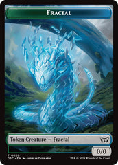 Fractal // Scarecrow Double-Sided Token [Duskmourn: House of Horror Commander Tokens] MTG Single Magic: The Gathering  | Multizone: Comics And Games