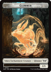 Glimmer // Scarecrow Double-Sided Token [Duskmourn: House of Horror Commander Tokens] MTG Single Magic: The Gathering  | Multizone: Comics And Games