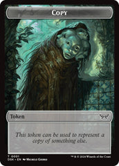 Shark // Copy Double-Sided Token [Duskmourn: House of Horror Commander Tokens] MTG Single Magic: The Gathering  | Multizone: Comics And Games