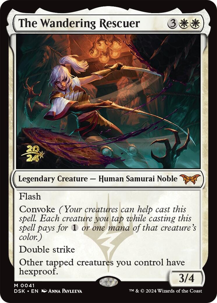 The Wandering Rescuer [Duskmourn: House of Horror Prerelease Promos] MTG Single Magic: The Gathering  | Multizone: Comics And Games