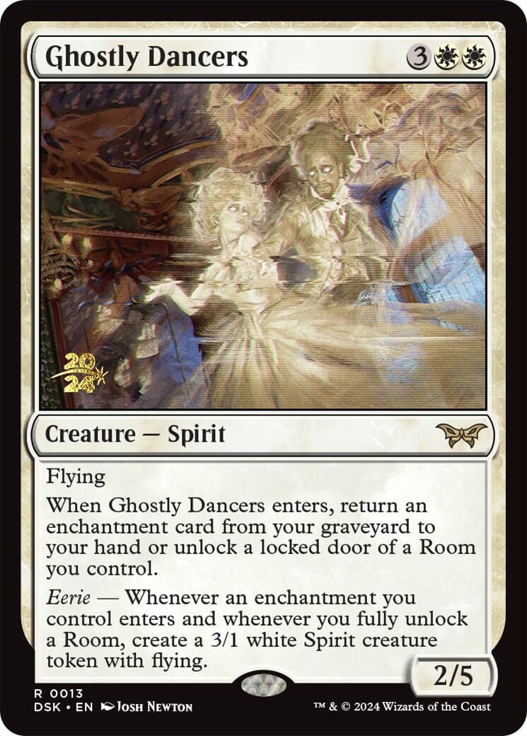Ghostly Dancers [Duskmourn: House of Horror Prerelease Promos] MTG Single Magic: The Gathering  | Multizone: Comics And Games