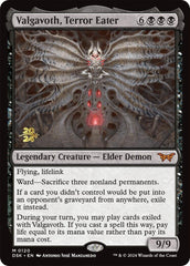 Valgavoth, Terror Eater [Duskmourn: House of Horror Prerelease Promos] MTG Single Magic: The Gathering  | Multizone: Comics And Games