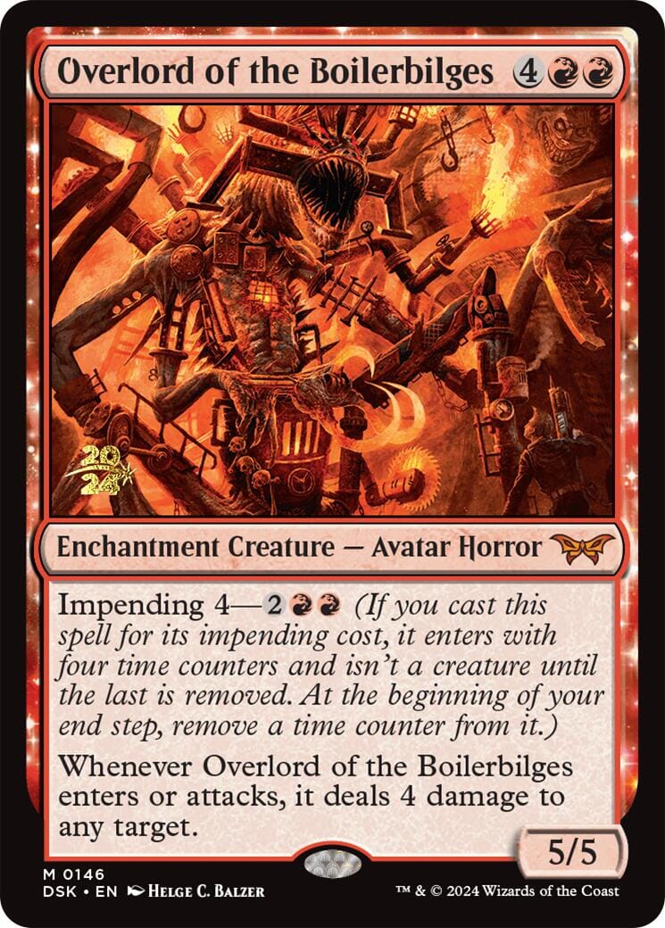 Overlord of the Boilerbilges [Duskmourn: House of Horror Prerelease Promos] MTG Single Magic: The Gathering  | Multizone: Comics And Games