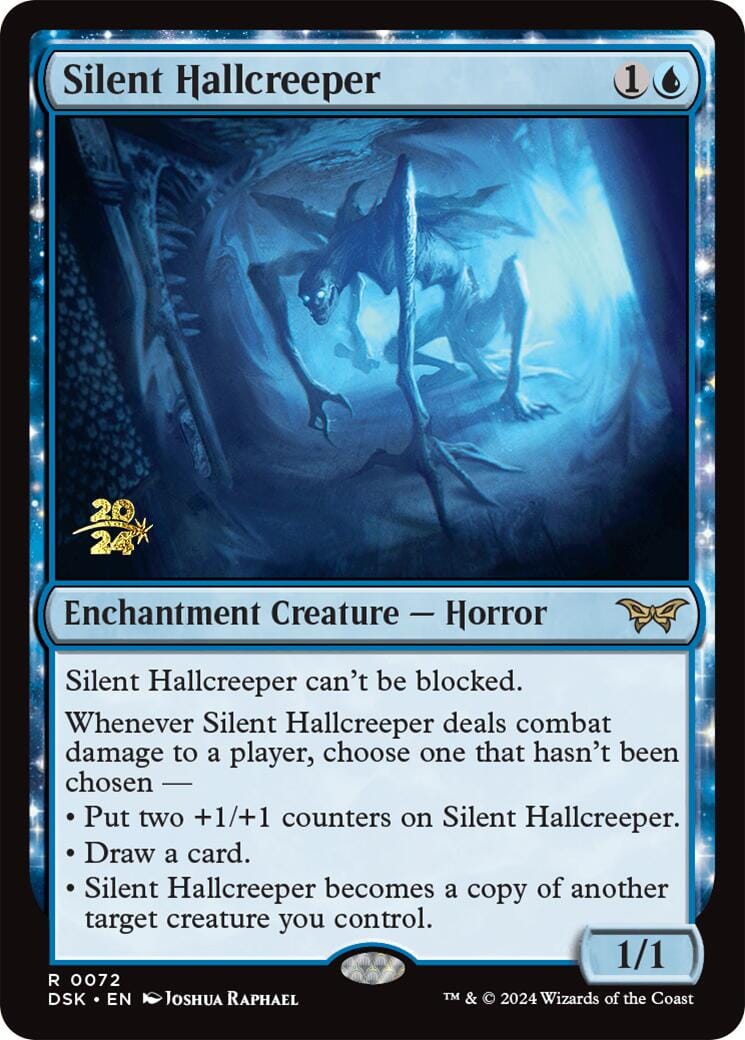 Silent Hallcreeper [Duskmourn: House of Horror Prerelease Promos] MTG Single Magic: The Gathering  | Multizone: Comics And Games