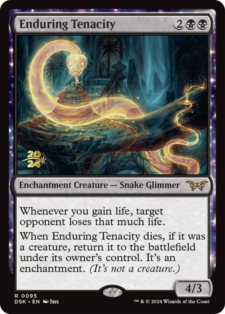 Enduring Tenacity [Duskmourn: House of Horror Prerelease Promos] MTG Single Magic: The Gathering  | Multizone: Comics And Games