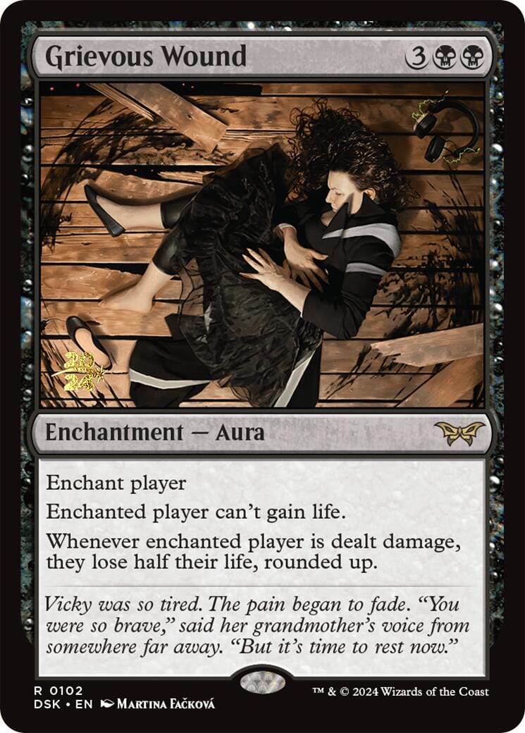 Grievous Wound [Duskmourn: House of Horror Prerelease Promos] MTG Single Magic: The Gathering  | Multizone: Comics And Games