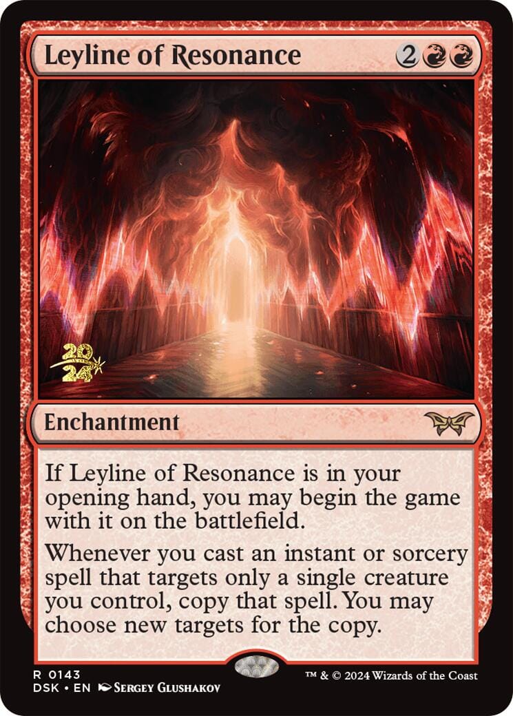 Leyline of Resonance [Duskmourn: House of Horror Prerelease Promos] MTG Single Magic: The Gathering  | Multizone: Comics And Games