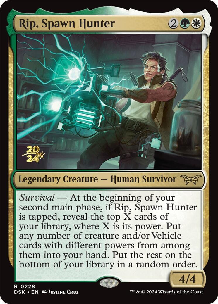 Rip, Spawn Hunter [Duskmourn: House of Horror Prerelease Promos] MTG Single Magic: The Gathering  | Multizone: Comics And Games