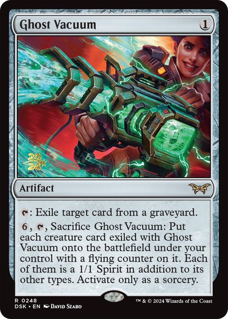 Ghost Vacuum [Duskmourn: House of Horror Prerelease Promos] MTG Single Magic: The Gathering  | Multizone: Comics And Games