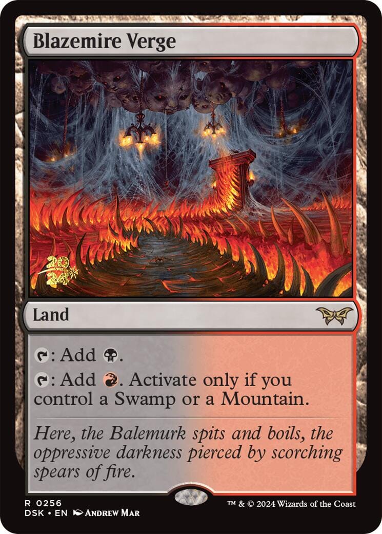 Blazemire Verge [Duskmourn: House of Horror Prerelease Promos] MTG Single Magic: The Gathering  | Multizone: Comics And Games