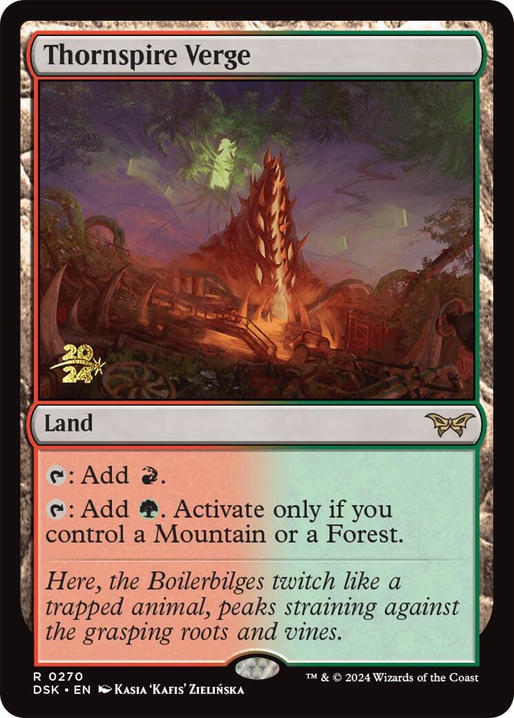 Thornspire Verge [Duskmourn: House of Horror Prerelease Promos] MTG Single Magic: The Gathering  | Multizone: Comics And Games