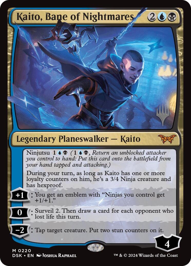 Kaito, Bane of Nightmares (Promo Pack) [Duskmourn: House of Horror Promos] MTG Single Magic: The Gathering  | Multizone: Comics And Games