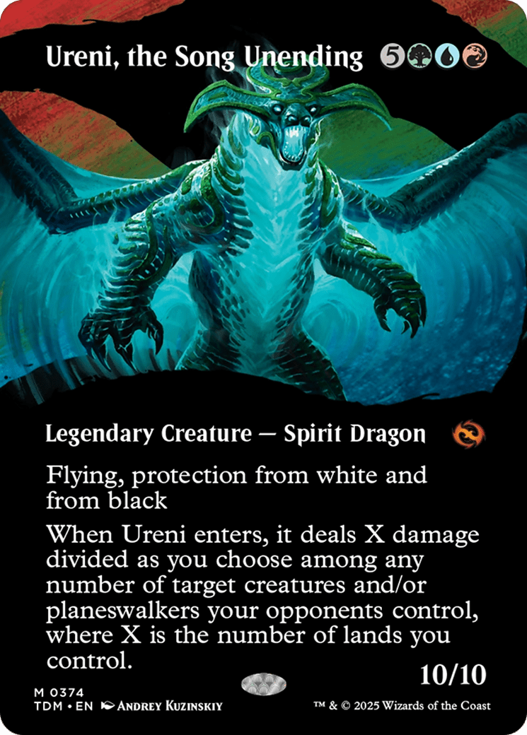 Ureni, the Song Unending (Borderless) [Tarkir: Dragonstorm] MTG Single Magic: The Gathering  | Multizone: Comics And Games