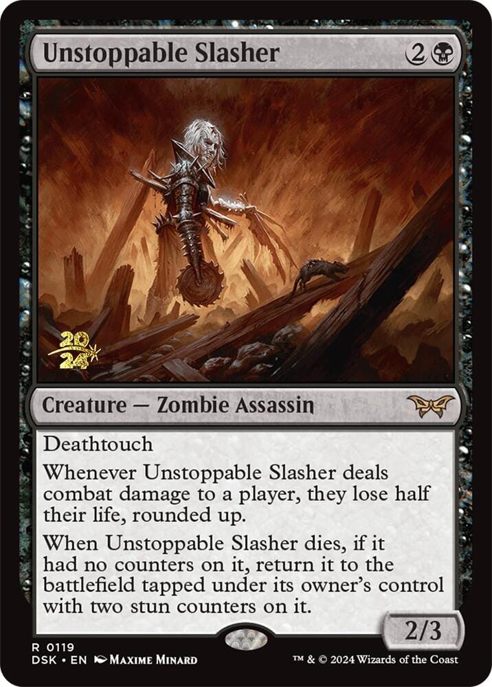 Unstoppable Slasher (0119) [Duskmourn: House of Horror Prerelease Promos] MTG Single Magic: The Gathering  | Multizone: Comics And Games