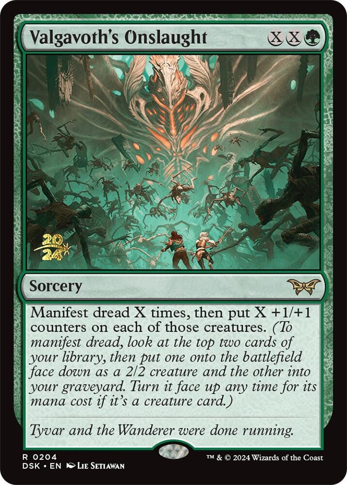 Valgavoth's Onslaught [Duskmourn: House of Horror Prerelease Promos] MTG Single Magic: The Gathering  | Multizone: Comics And Games