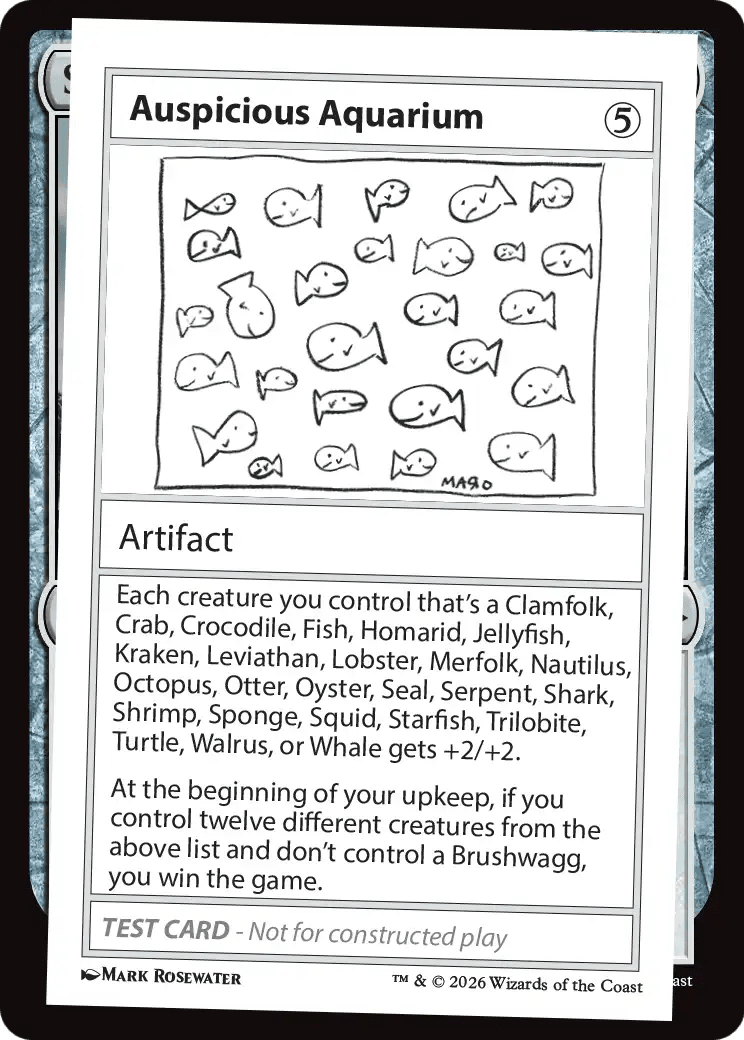 Auspicious Aquarium [Mystery Booster Playtest Cards] MTG Single Magic: The Gathering  | Multizone: Comics And Games