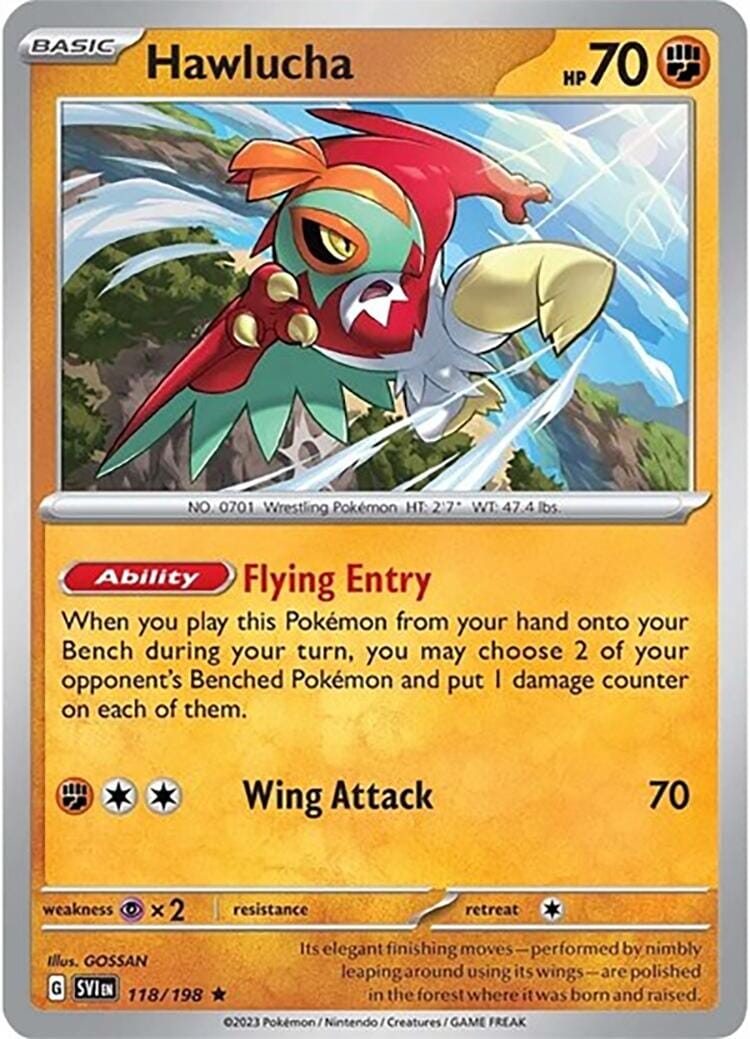 Hawlucha (118/198) (Theme Deck Exclusive) [Scarlet & Violet: Base Set] Pokemon Single Pokémon  | Multizone: Comics And Games
