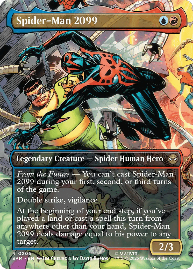 Spider-Man 2099 (0205) (Borderless) [Marvel's Spider-Man] MTG Single Magic: The Gathering  | Multizone: Comics And Games