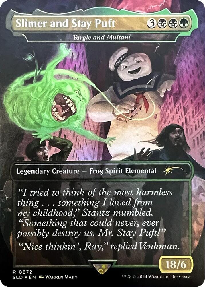 Slimer and Stay Puft - Yargle and Multani [Secret Lair Drop Series] MTG Single Magic: The Gathering  | Multizone: Comics And Games