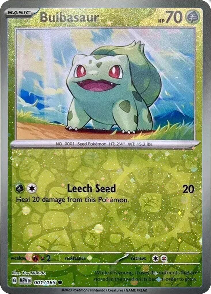 Bulbasaur (001/165) (Cosmos Holo) (Costco Exclusive) [Miscellaneous Cards] Pokemon Single Pokémon  | Multizone: Comics And Games