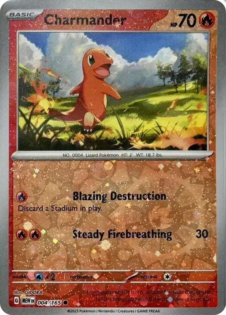Charmander (004/165) (Cosmos Holo) (Costco Exclusive) [Miscellaneous Cards] Pokemon Single Pokémon  | Multizone: Comics And Games