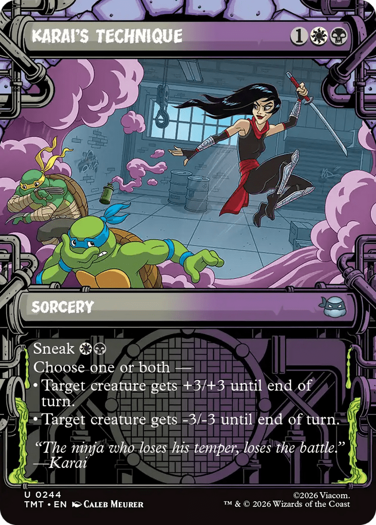 Karai's Technique (Showcase) [Teenage Mutant Ninja Turtles] MTG Single Magic: The Gathering  | Multizone: Comics And Games