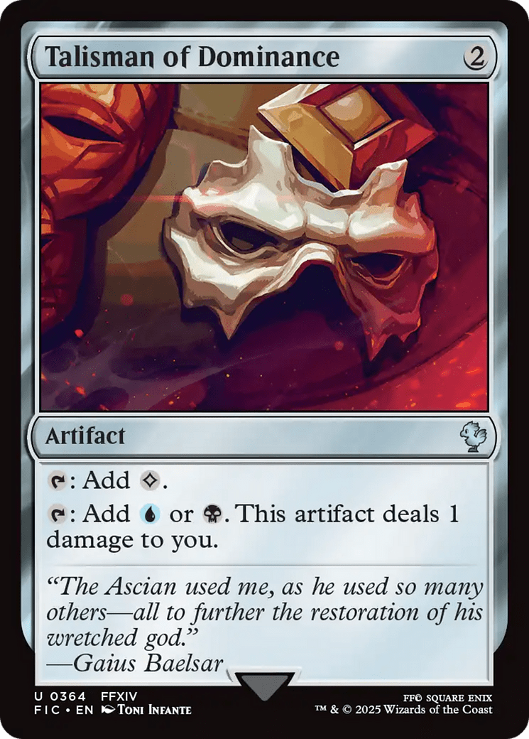 Talisman of Dominance [FINAL FANTASY Commander] MTG Single Magic: The Gathering  | Multizone: Comics And Games